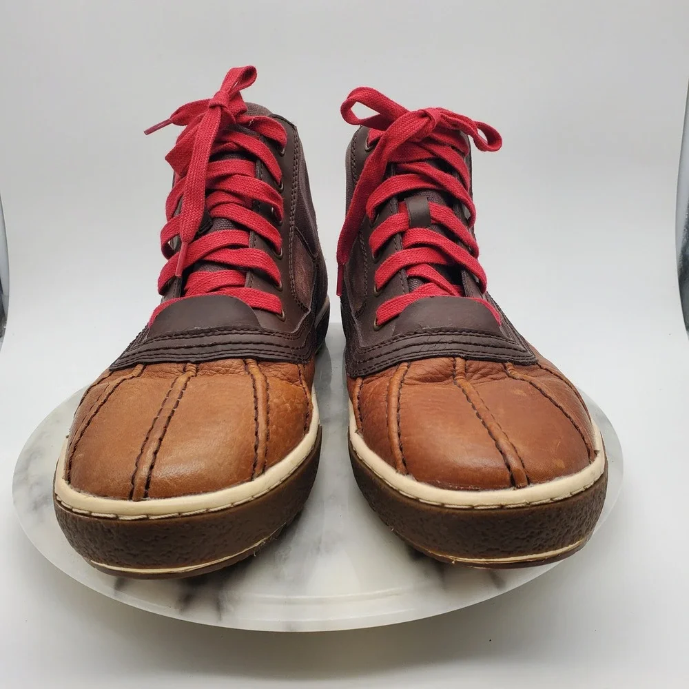 Tommy Hilfiger Dominy 2 Mens Size 10 Duck‎ Boots Leather Winter Snow Rain Shoes